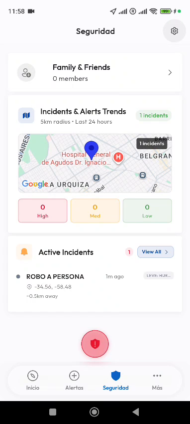 Seguridad y Contactos